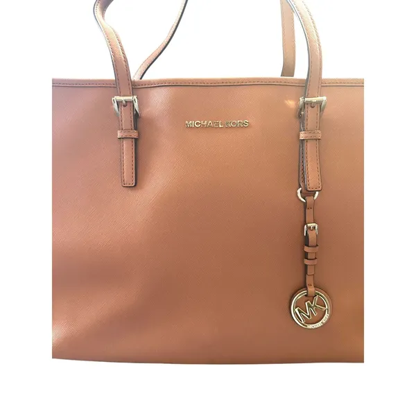 MICHAEL KORS Quinn Shoulder Tote‎ Bag Camel - Image 4