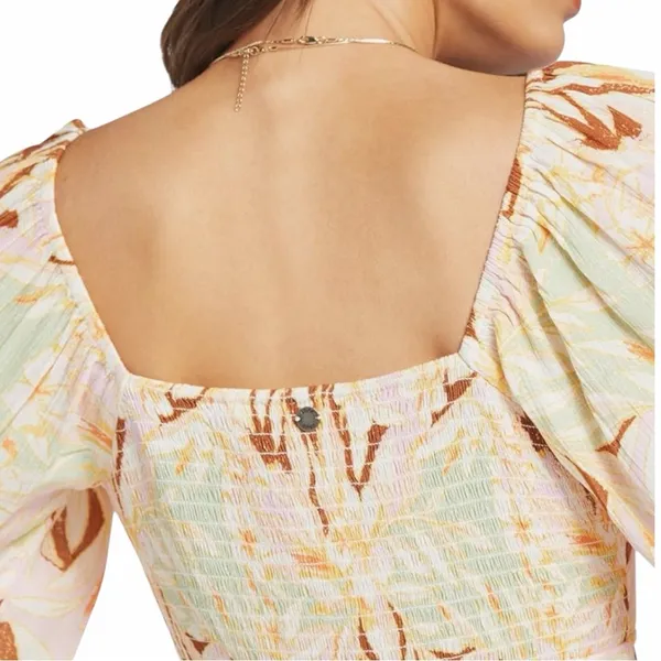 ROXY On Holiday Long-Sleeve Maxi Dress Twist‎ Front with Cutout, XS - Image 5