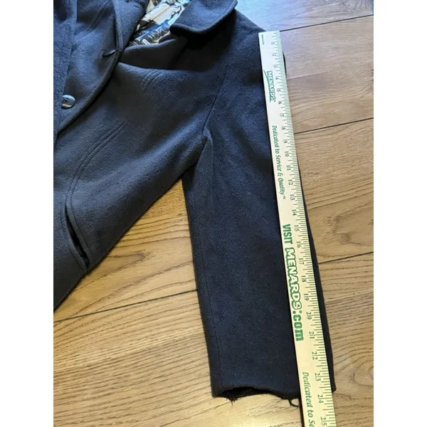 Alorna by Forstmann‎ Long Brown Wool Coat Button Up Made In USA Petite Measured - Image 12