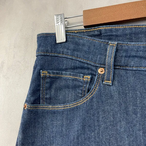 Levis Classic Mid Rise‎ Skinny Jeans Womens 31 Dark Wash Stretch Minimal Indie - Image 4
