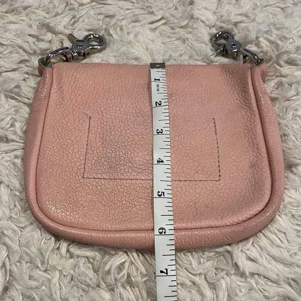 Harley Davidson Small Light Pink Leather Bag Pouch Purse No Strap Biker See Pics - Image 3