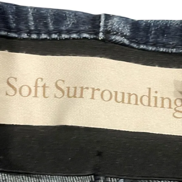 Soft Surroundings Stretch Pull On Elastic Waist Denim Jeans Pants Large Casual - Image 3