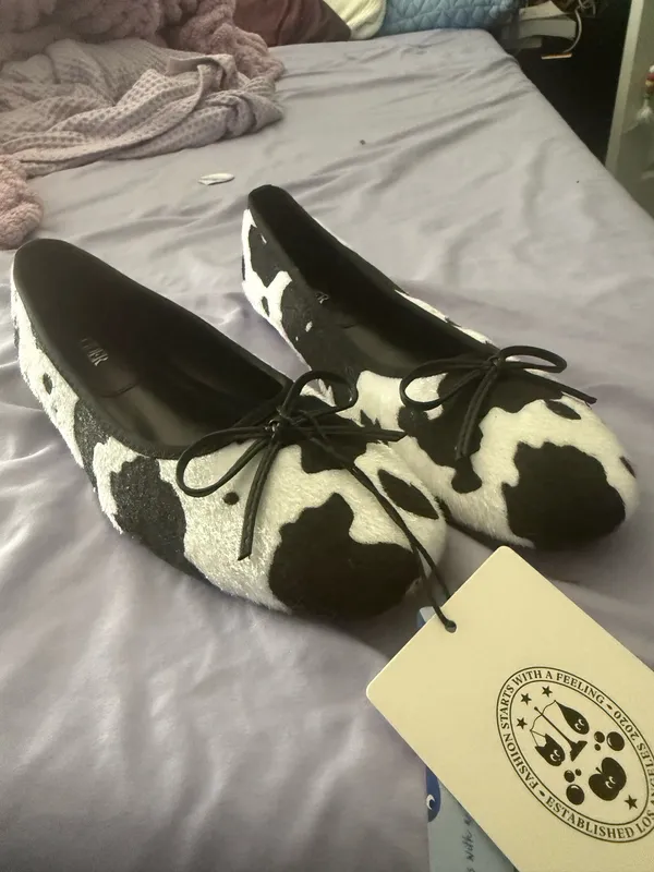 Cider Cow Print Ballet Flats - Image 4