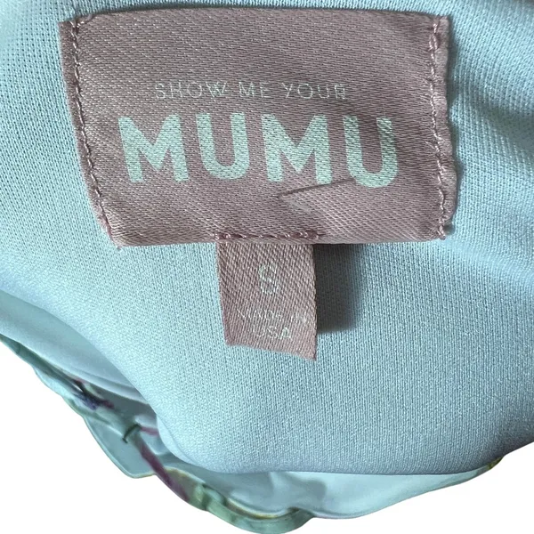 Show Me Your Mumu Christy World Map Print Mini Dress Blue Travel Size S - Image 7