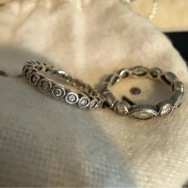 Pandora Alluring Brilliant Marquise Stackable Rings - Image 5