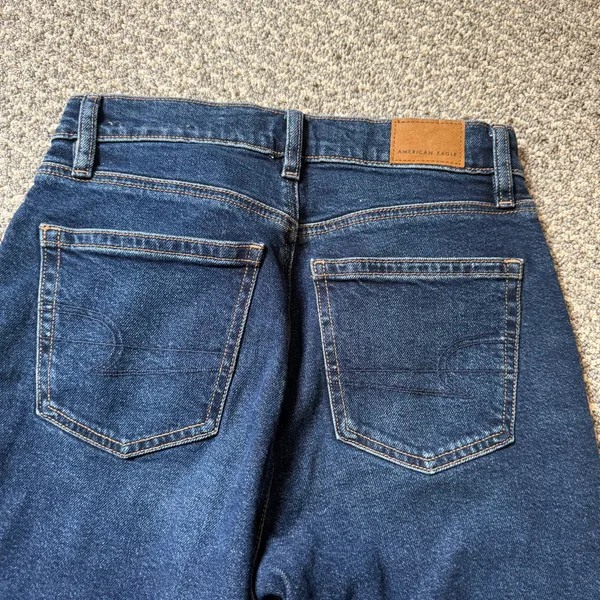 American Eagle Outfitters Super High Rise Straight Jeans - Image 5
