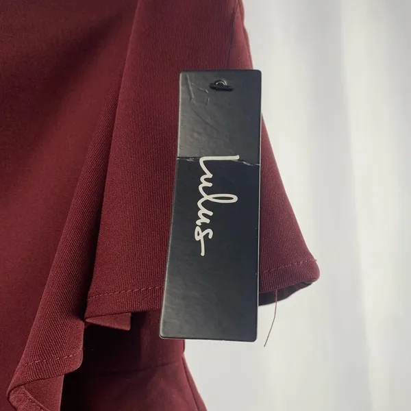 NWT Lulus‎ Kiani Strapless Bodycon Dress in Burgundy Size Medium - Image 7