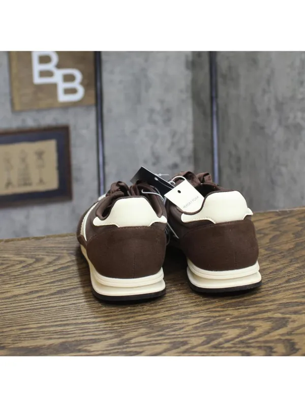 Universal Thread Skyler Jogger Sneakers Double Lace Low Top Brown Multi 7.5M - Image 4