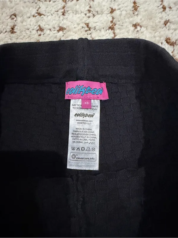Edikted — Black Knit Women’s Shorts - Image 3