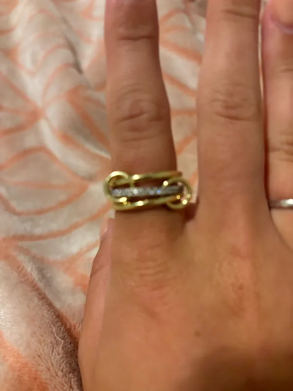 Stack ring Gold Size 7 - Image 2