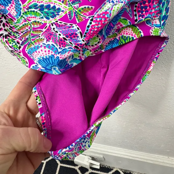 Stella Parker One Piece Swimsuit Womens Size L Purple Multicolor Floral - Image 8