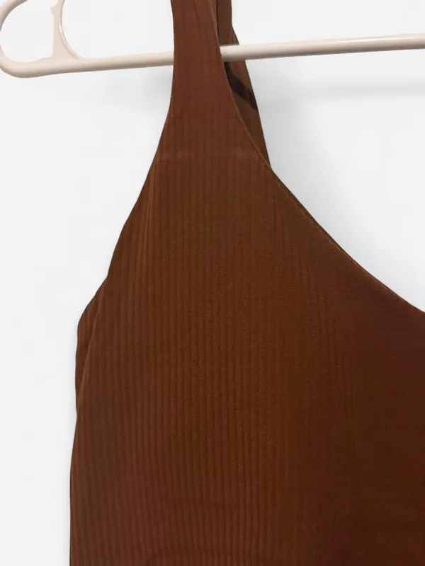 Lululemon brown ribbed crop top #activewear #athletic - Image 3