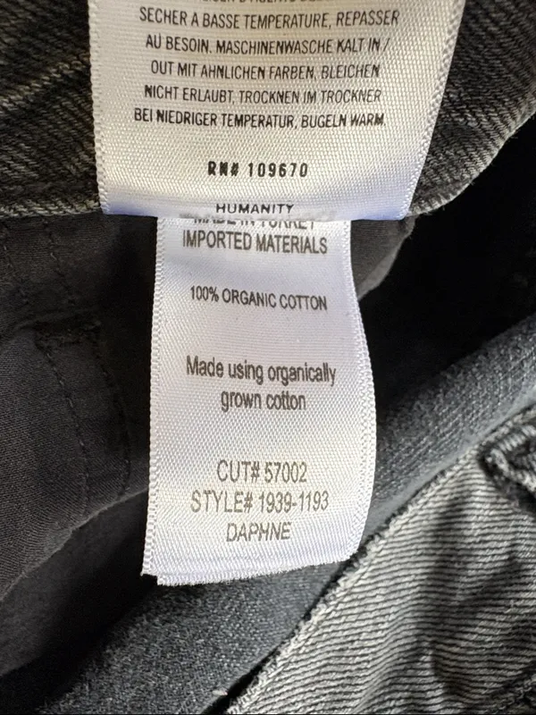 Citizens of Humanity Premium Vintage Daphne Crop Jeans Black Size 31 - Image 8