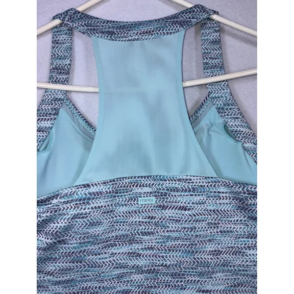 MPG Mondetta Performance Gear Womens Blue Space Dye Racerback Athletic Dress M - Image 6