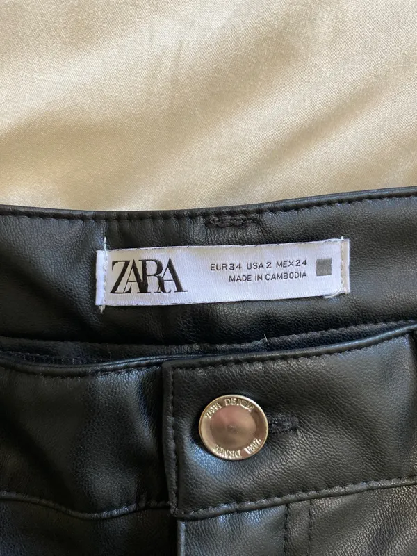 Zara leather pants - Image 4