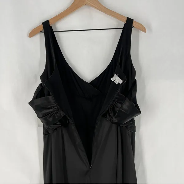 London Times Elegant Black Stretch Satin Sleeveless Sheath Dress NWT Size‎ 10 - Image 11