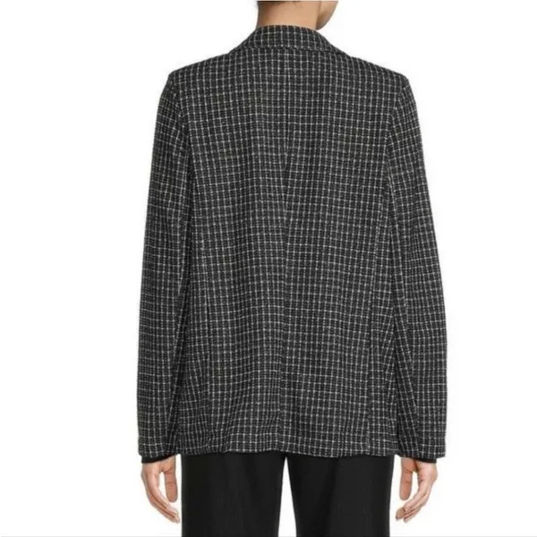 Sanctuary NWT Checked Johnnie Oversized Blazer Coat Sportcoat‎ in Black Large - Image 2