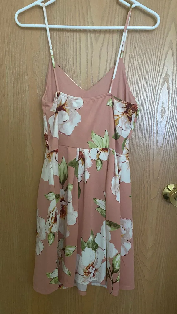 Marshalls Pink Flowery Dress - Image 2