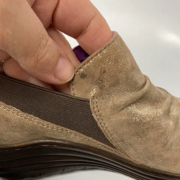 Bionica wedge shoes gold metallic shimmer‎ size 7 - Image 3