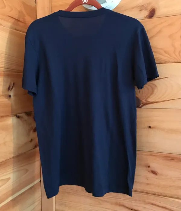 Adidas NAVY BLUE  SPELLOUT LOGO GRAPHIC TEE BASIC CLOSET ESSENTIAL - Image 4