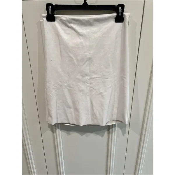 Commando White Faux Leather Mini Skort Skirt Size Large‎ Pull On Going Out - Image 2