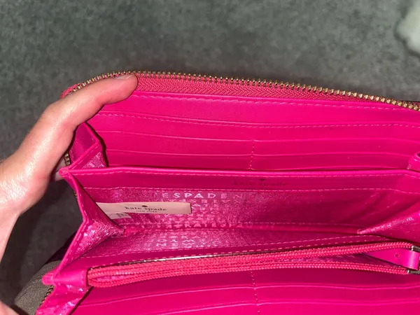 Pink Kate Spade New York Large Continental Zip-Around Wallet - Image 4