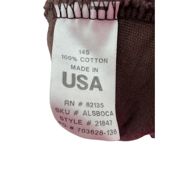 Fresh‎ Produce Womens XL Brown Cotton Knit Button Down Cardigan Jacket Lagenlook - Image 4