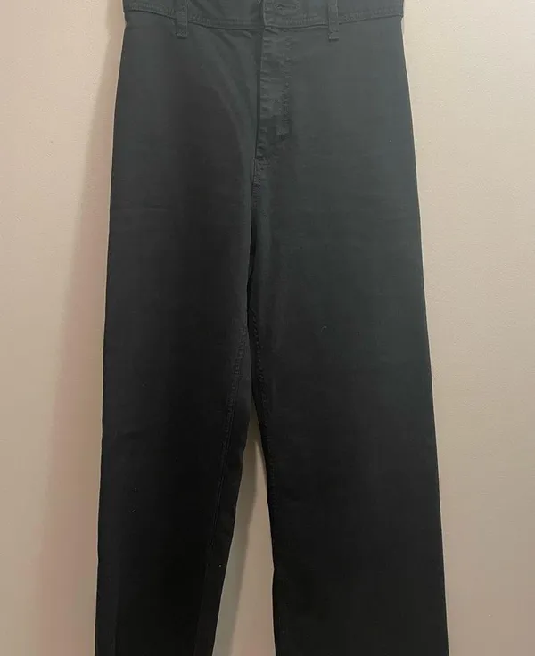 Zara Black Straight Cut Jeans ( thick) - Image 3