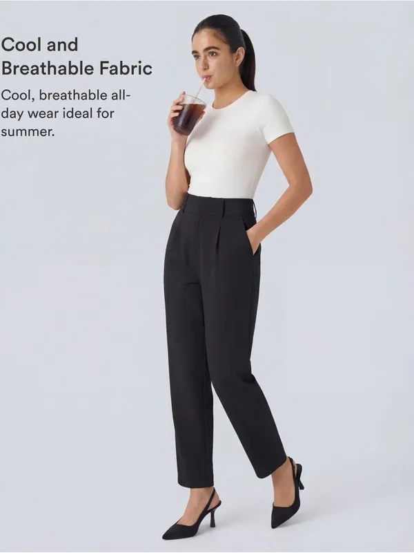 Halara High Waisted Black Work Pant - Image 4