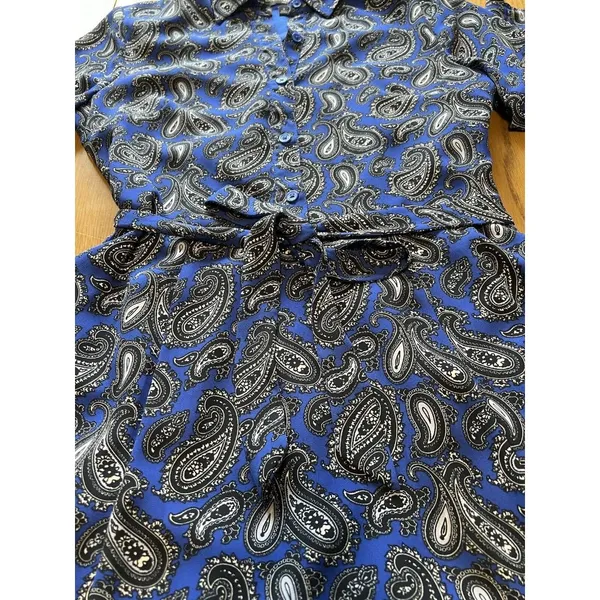 Banana Republic Dress Women Sz 2 Floral Fit & Flare Paisley Cottagecore‎ Peasant - Image 10