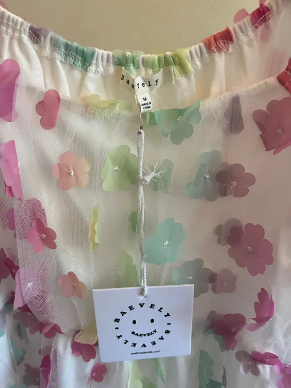 Nana Macs Rainbow Flower Dress - Image 5