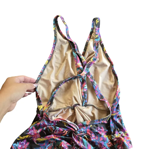ASOS Pistol Panties Floral One-Piece Swimsuit Size: 10 - Image 3