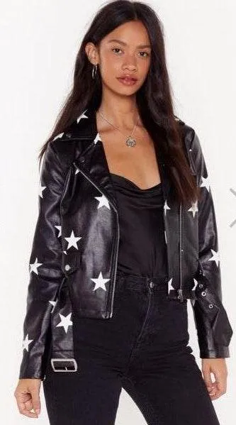 Nasty Gal Star leather jacket - Image 4