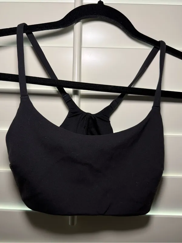 Lululemon Wunder Train Strappy Racer Bra Black Size 4 - Image 3