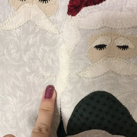 fruit of the loom Santa Clause Father Christmas Fleece Pullover sweater large‎ - Image 5