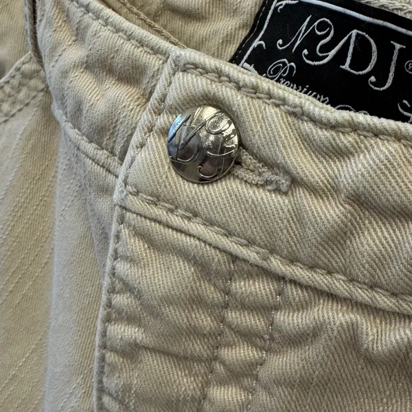 NYDJ Premium Denim Tan Corduroy Flare Leg Jeans Khaki High Rise Women's Sz 16 - Image 4