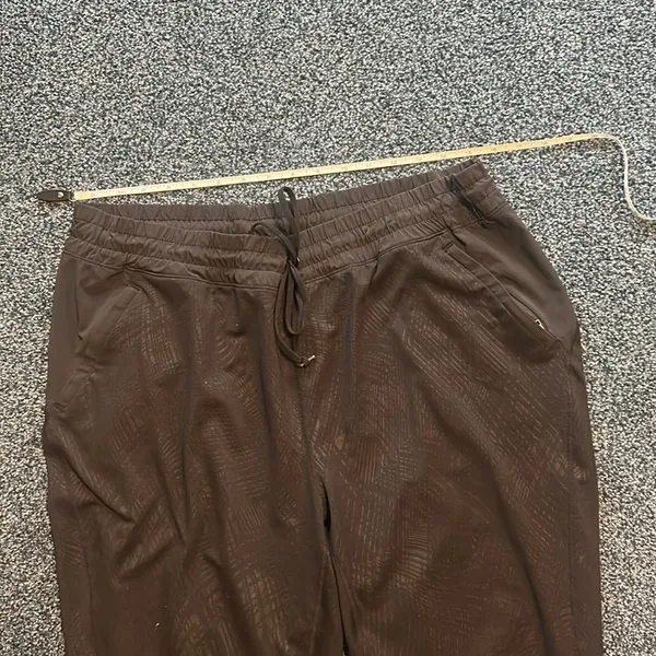 Athleta Black Joggers Pants XL elasticized waist and ankles pattern nwot - Image 4