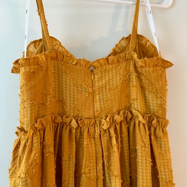Yellow Tiered Floral Maxi Dress - Image 8