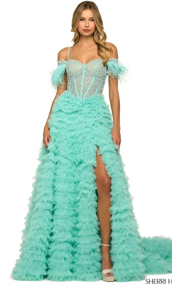Sherri Hill Ivory Prom Dress - Image 4