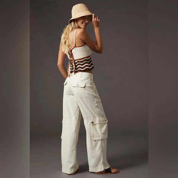 Anthropologie Beach Cargo Pants - Image 5