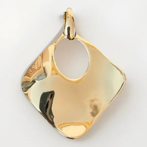 Gold Tone Good As Gold Pendant Necklace Brown Rope Convertible Premier Designs - Image 3