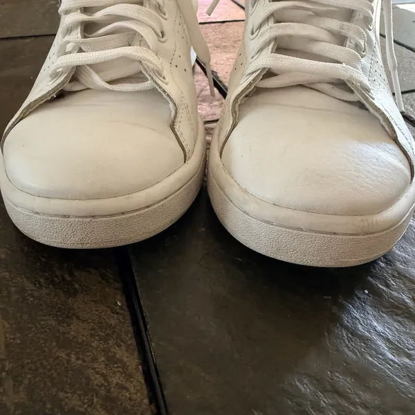 Adidas Stan Smith Advantage Cloudfoam Sneakers White/Bronze Low Top 8.5 Retro - Image 4