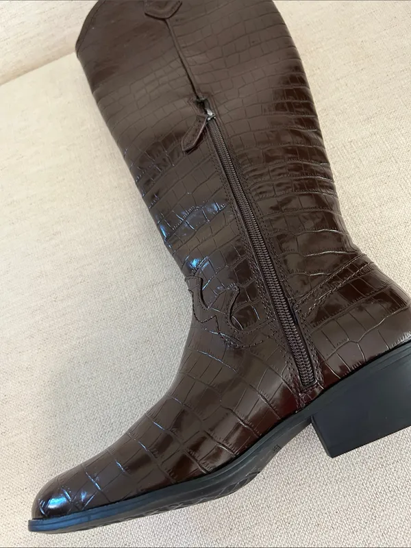Aerosoles Cadence Western Boot, Brown, Size 7, NEW with tags, no box - Image 12