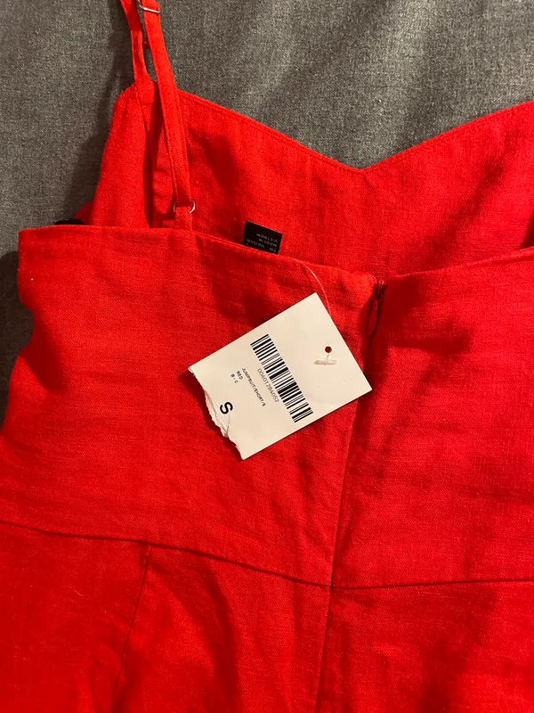 Forever 21 Red Romper Low Cut In Front - Image 3