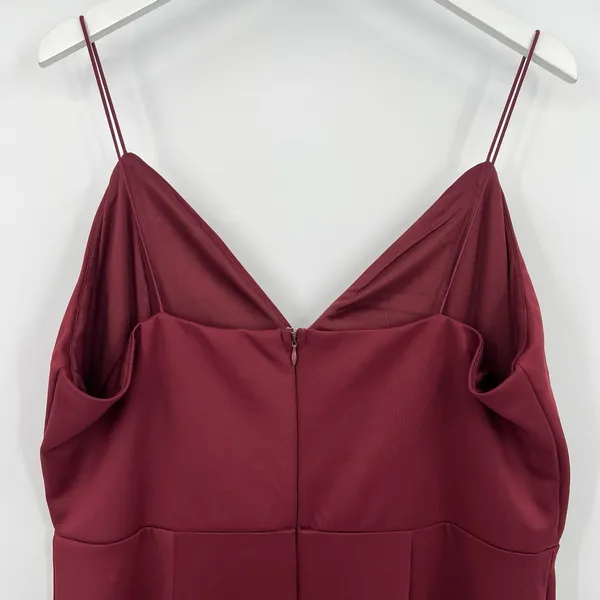 Showpo Big Ideas Midi Dress Size 16 Red Cocktail Thigh Leg Slit Bodycon S005820‎ - Image 6