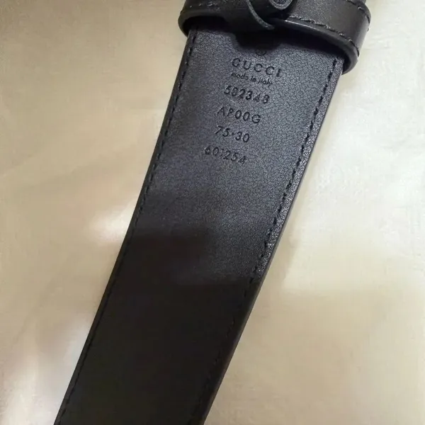 Authentic Gucci Black Leather Belt(Size 75) - Image 8