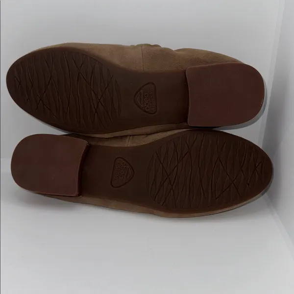 Abeo Jean Suede Loafers Brown Flat Dress Shoes Women’s 7 - Image 8