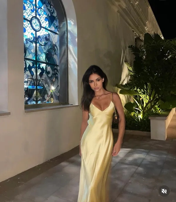 Zara maxi dress flowy butter yellow satin effect wedding evening party - Image 10