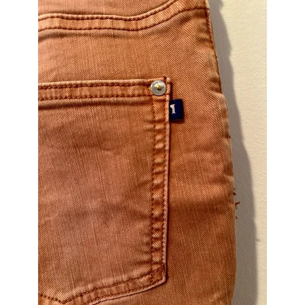 Pilcro Anthropologie Patch-Pocket Bootcut Jeans in Orange Size 30 EUC!!! - Image 3