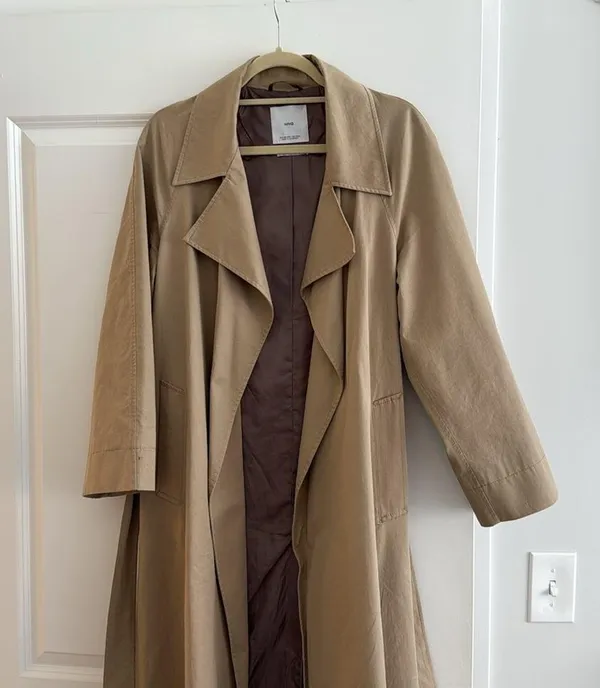 Mango Tie Belt Trench - Image 3